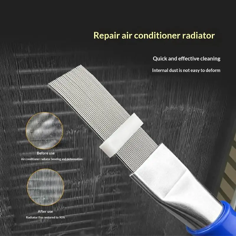 [S]Reusable AC Fin Comb Air Conditioner Radiator Cleaner Tool For Home Apartment Hotel Dorm Rental Kitchen Bedroom