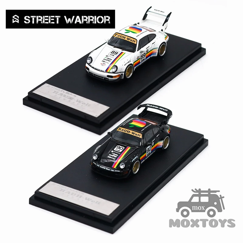 SW 1:64 RWB964 #89 White / #90 Black Limited500 Diecast Model Car