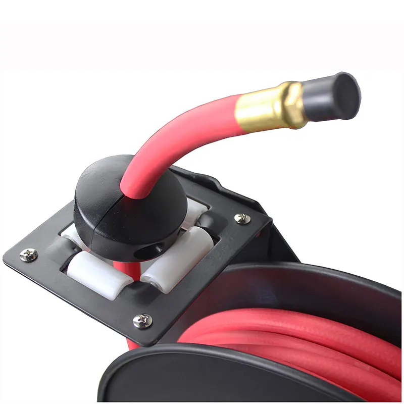 高圧ホースリール 巻き取り式 金属製 スチール製 水・空気用 高圧洗浄機ホースリール