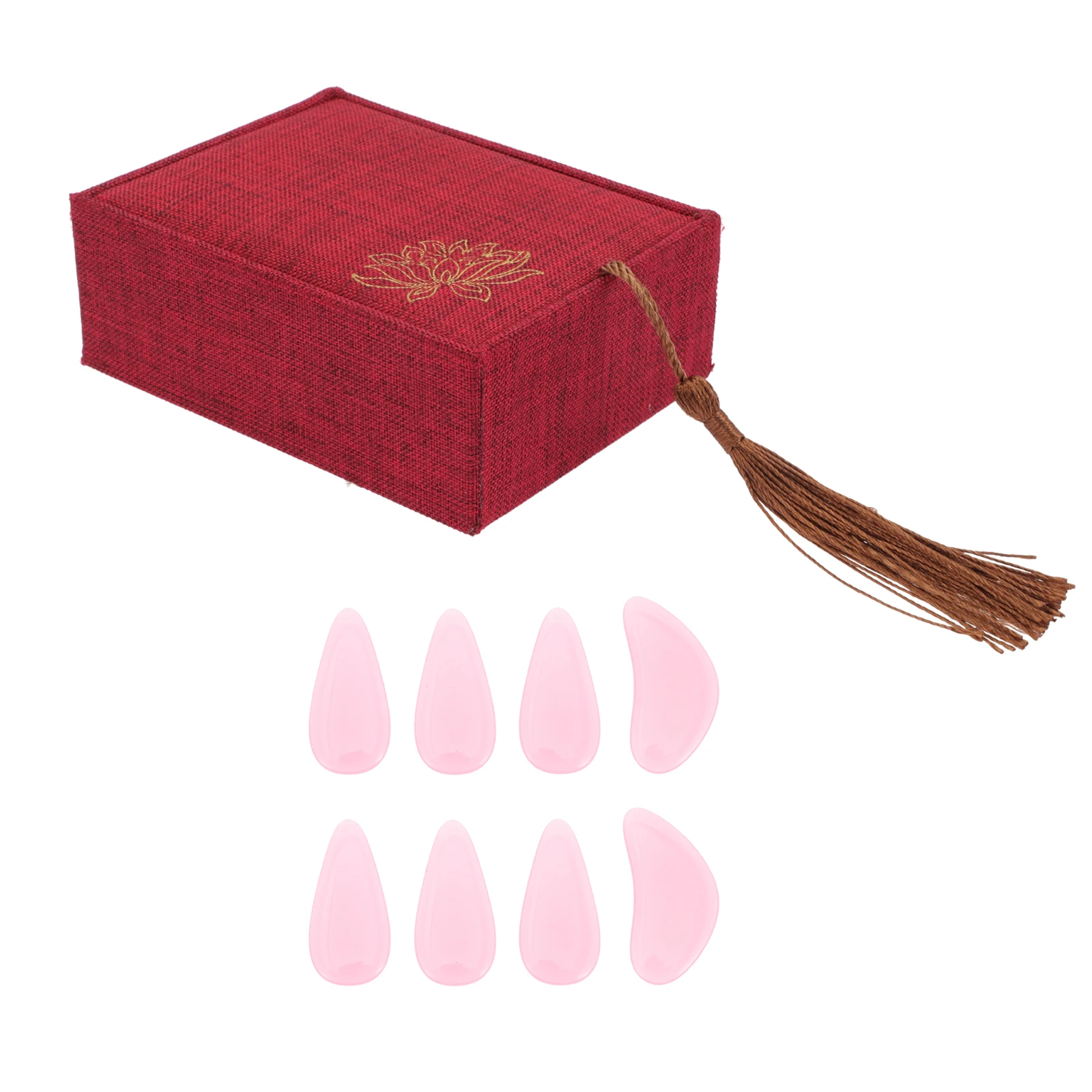 

1 Set Crystal Guzheng Fake Nails Protective Finger Picks Durable Wear-Resistant Playing Tools String Instrument Accessories