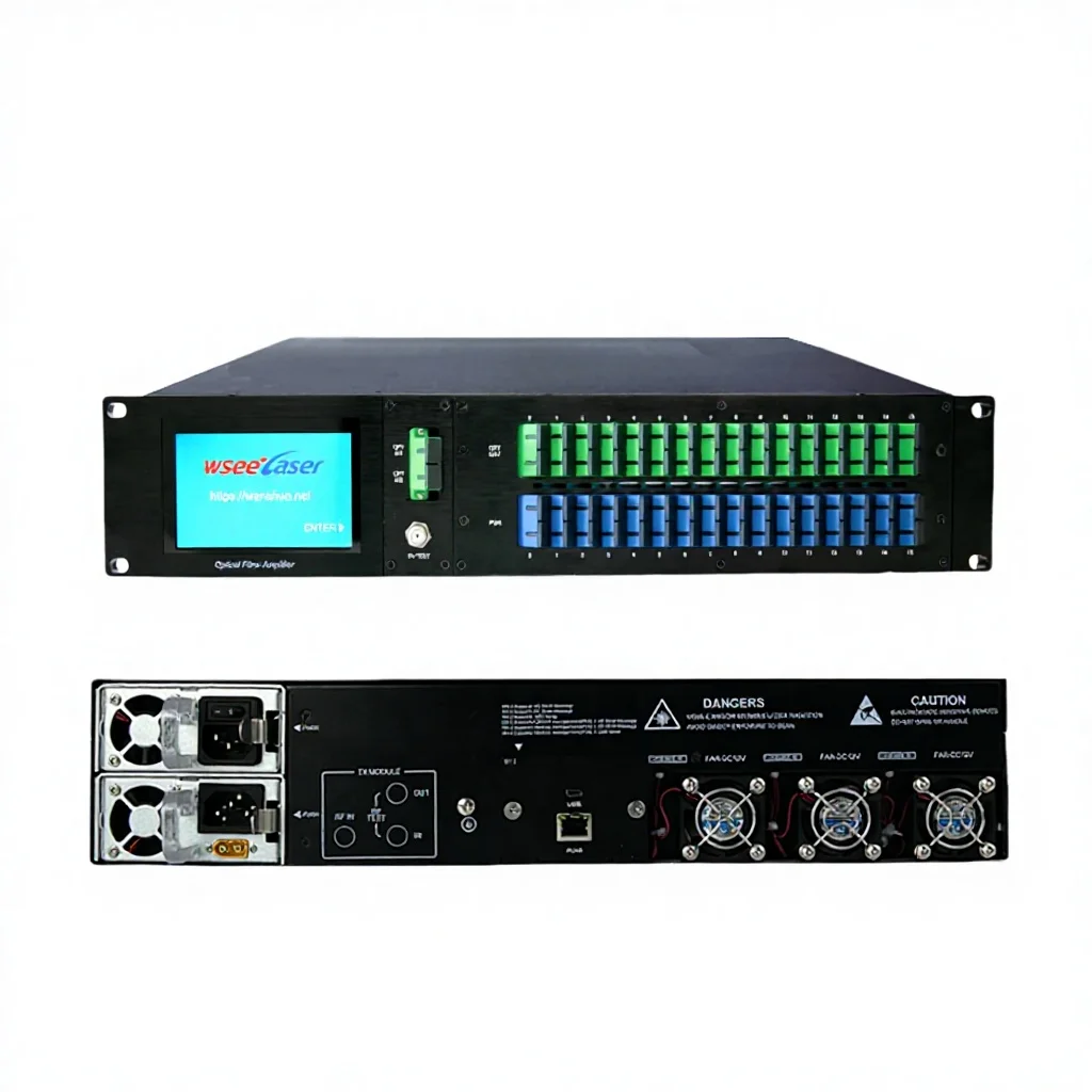 

X Factory Price 1550nm Fiber Optic Signal Amplifier 32 Ports EYDFA WDM EDFA CATV Optical SC/APC FTTH PON Network
