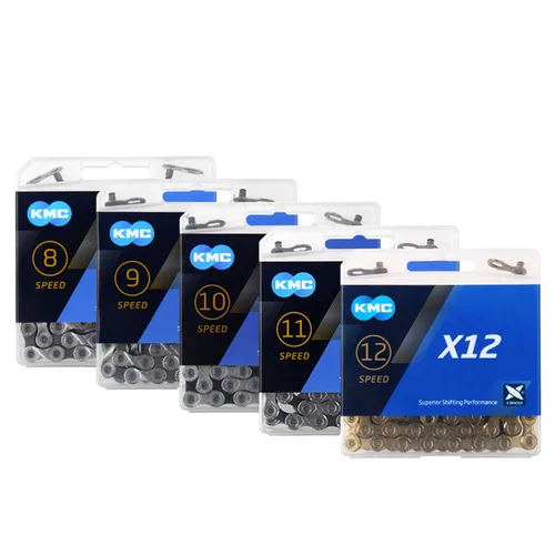 Imagen 2 del producto Cadena de Bicicleta de Carretera KMC, Cadenas de Bicicleta de Montaña para Bicicletas Shimano SRAM, 6, 7, 8, 9, 10, 11, 12 Velocidades, S1, X8, X9, X10, X11, X12