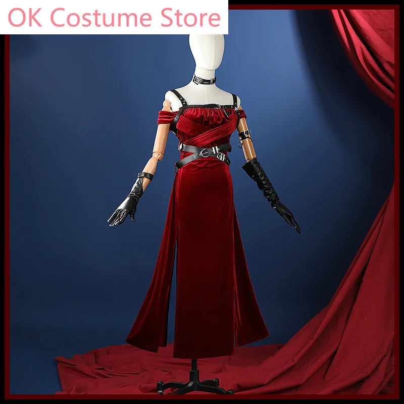 Love And Deepspace Master Control Red Dress The Darkness Is Beautiful Red Velvet Cosplay Costume Cos Game Anime Party Uniform