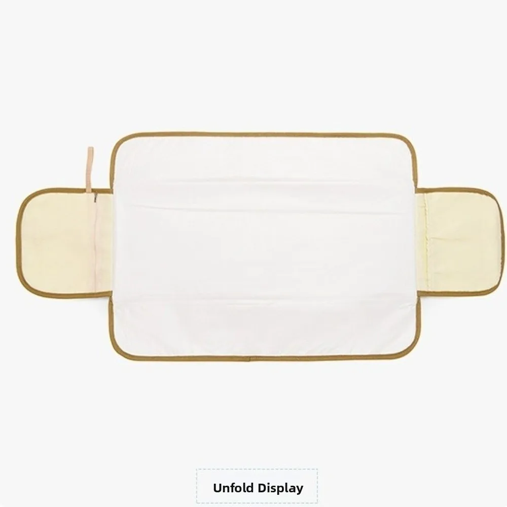 طوي حفاضات تغيير الوسادة مقاوم للماء الدب الطفل الرضيع حفاضات البول حصيرة انفصال مريحة الفراش تغيير غطاء الوسادة #3