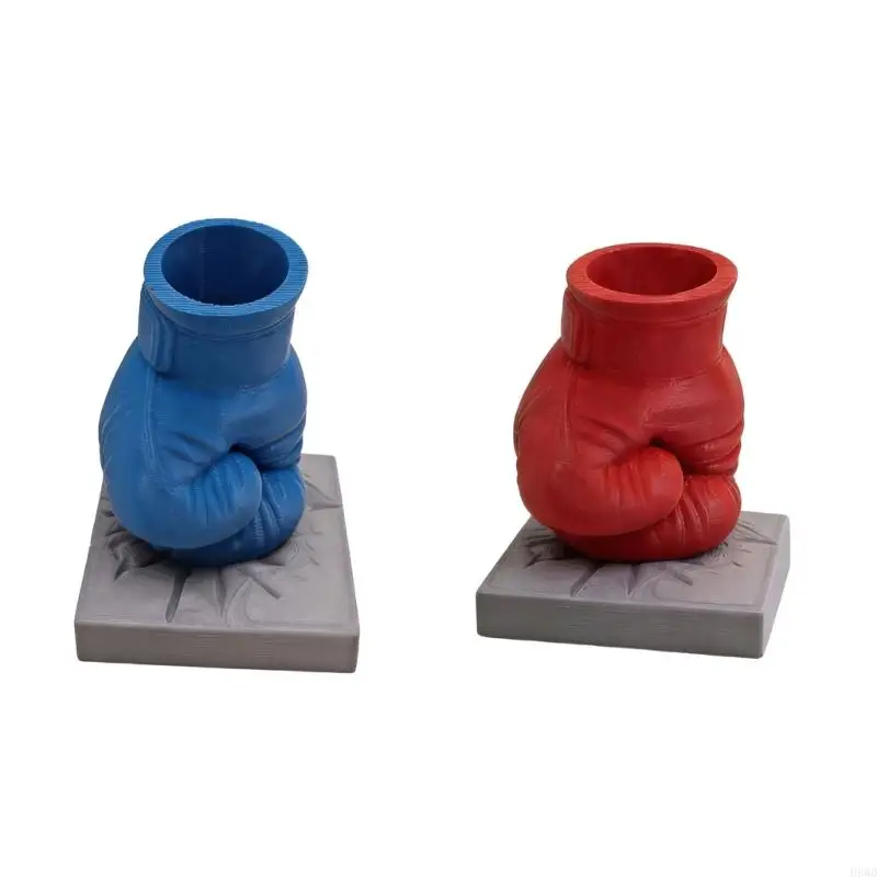 Novelty Boxing Glove Pen Stand Desk Organiser, 3D Printed Pencil Cup with Stable Base for Office Desk Decoration H8WD