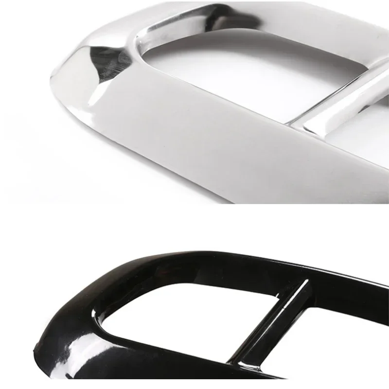 For 2020-2022 Mercedes-Benz GLC GLE GLS W167 X253 X167 stainless steel tail throat exhaust muffler pipe cover paper accessories