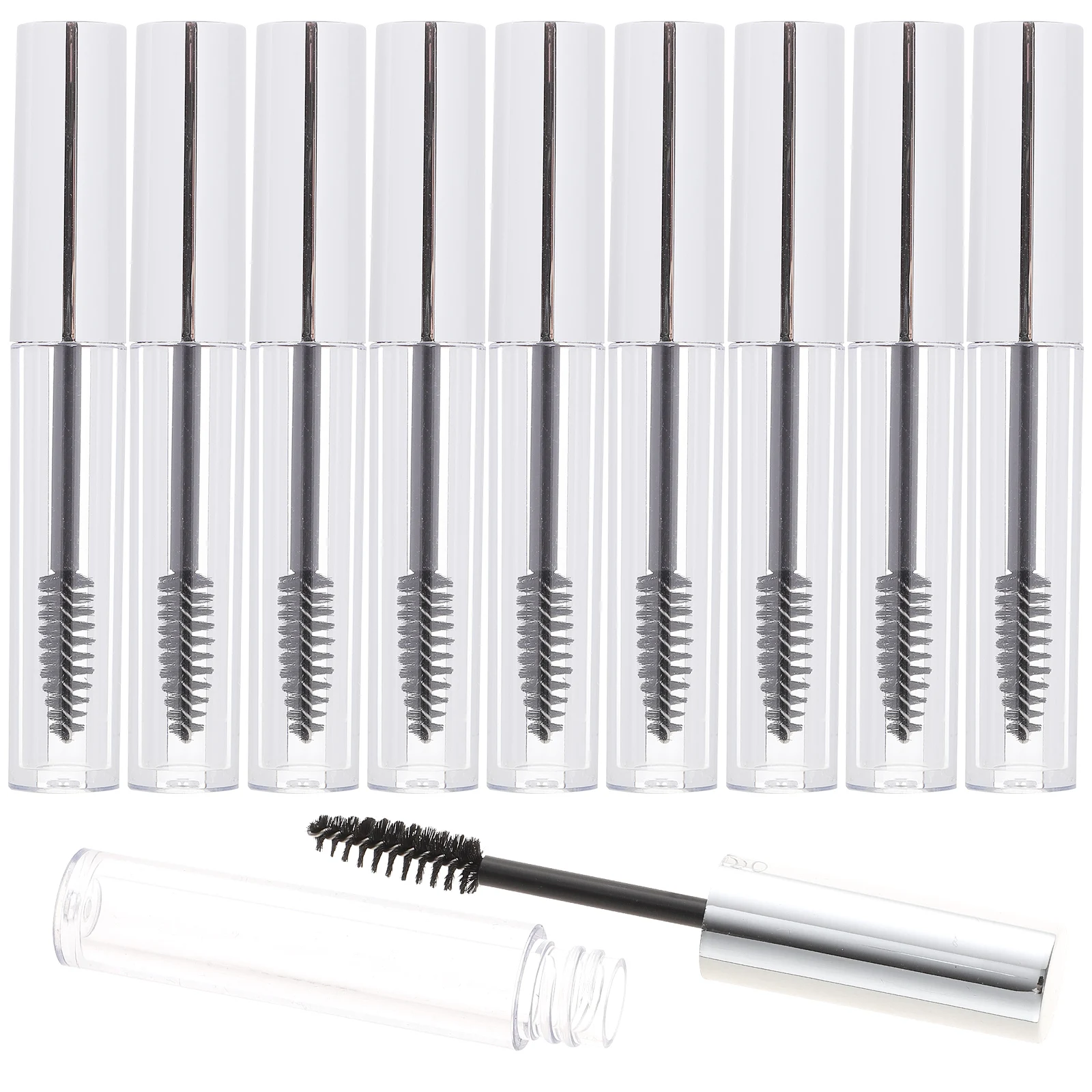 

Refillable Mascara Bottle Clear Empty Tubes Compact Travel Size ABS Mini Container Eyelash Storage Portable Gift Lightweight