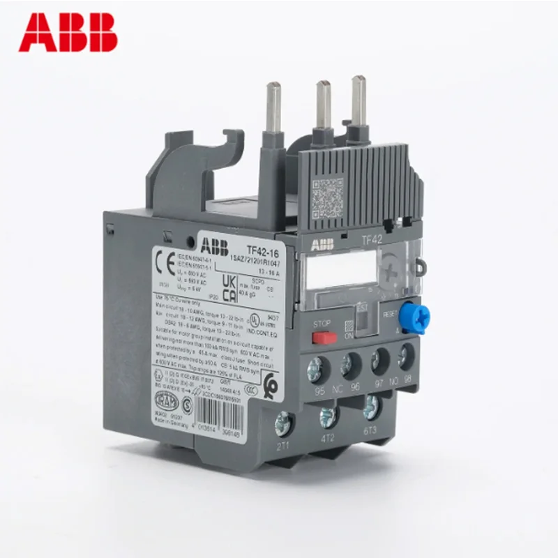 ABB TF42 thermal overload relay TF42-1/2.3/7.6/10, Suitable for AF09~AF38 contactors