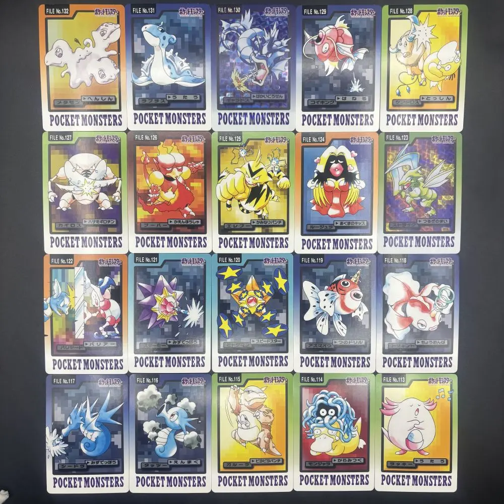153 unids/set Diy Ptcg generación 1 Eevee Mew Charizard Mewtwo ilustración tarjetas Flash raras clásicas coleccionables de Anime tarjetas de juguete