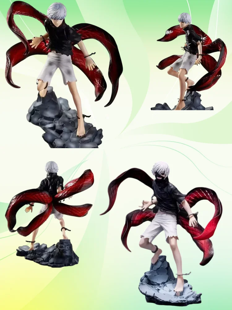 Figurka Tokyo Ghoul Maska Stonoga Maska z Wymiennymi Twarzami Stonoga Kaneki Ken Figurka Animacyjna Figurka Gadżet Dekoracyjny — 2