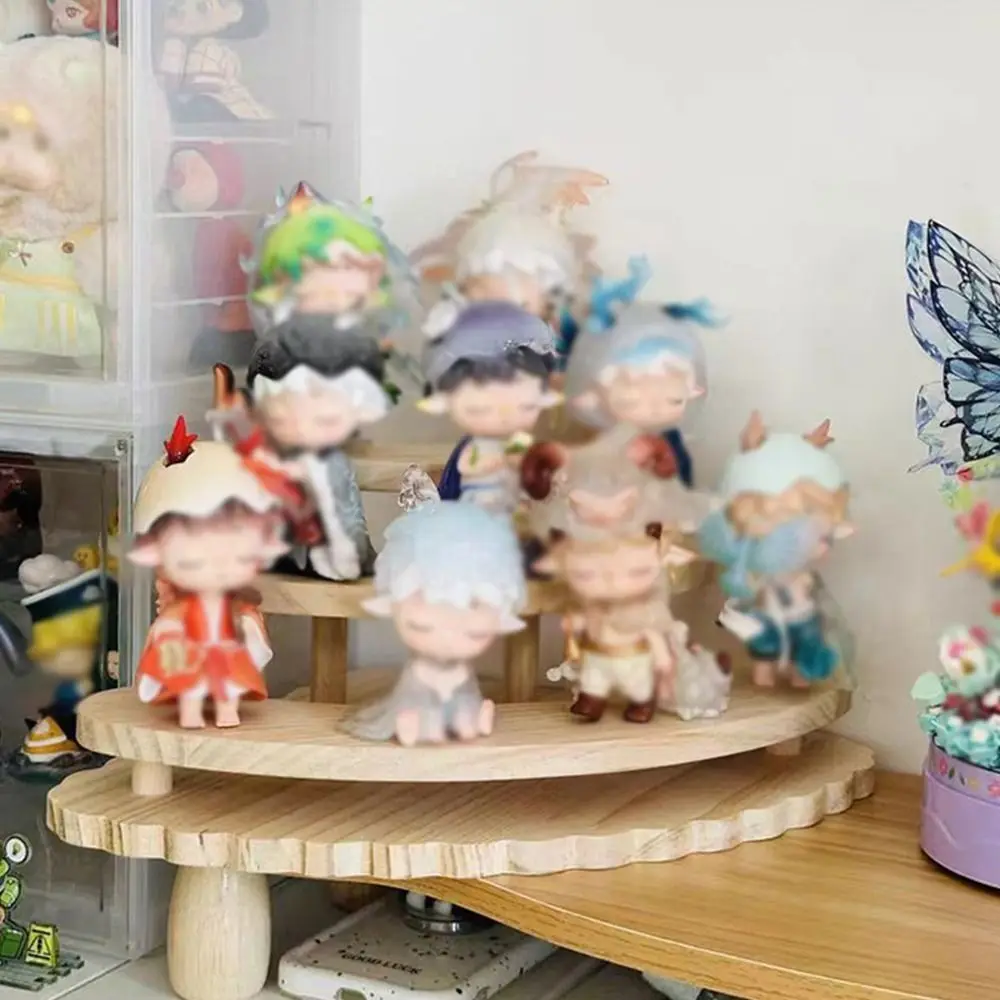 

Креативная деревянная подставка-витрина DIY, 3-ярусная подставка для кексов, прочная простая полка для демонстрации фигурок, декор для дома