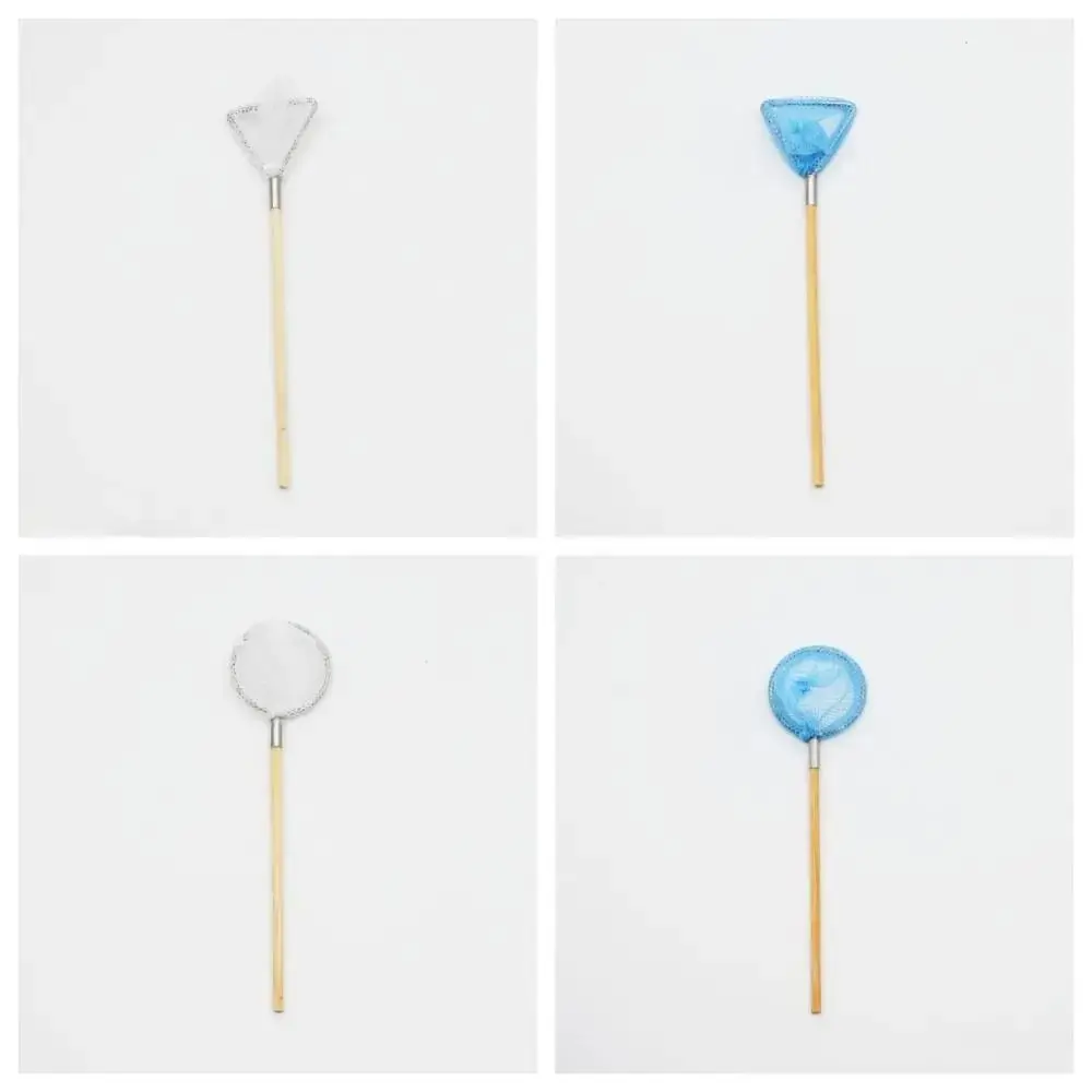 DIY Dollhouse Fishing Net Rod White Blue Furniture Dollhouse Fishing Insect Net Pretend Play Dollhouse