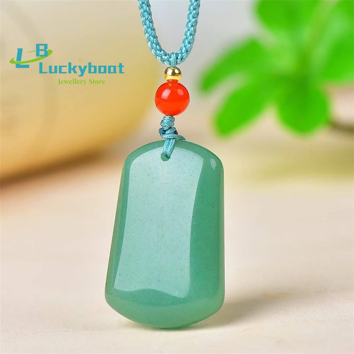 Natural Dongling Jade Ping An Brand Trapezoidal Pendant, Simple and Personalized, Exquisite and Versatile for Men and Women