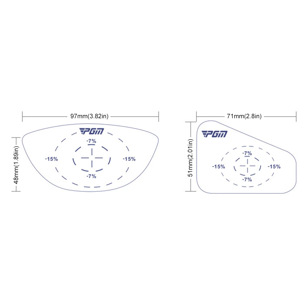 ملصقات شريط تأثير الجولف سترايك، تحليل البقع الحلوة والتنسيق الذاتي، كرة الجولف، مكتشف البقع الحلوة لتدريب الجولف #6