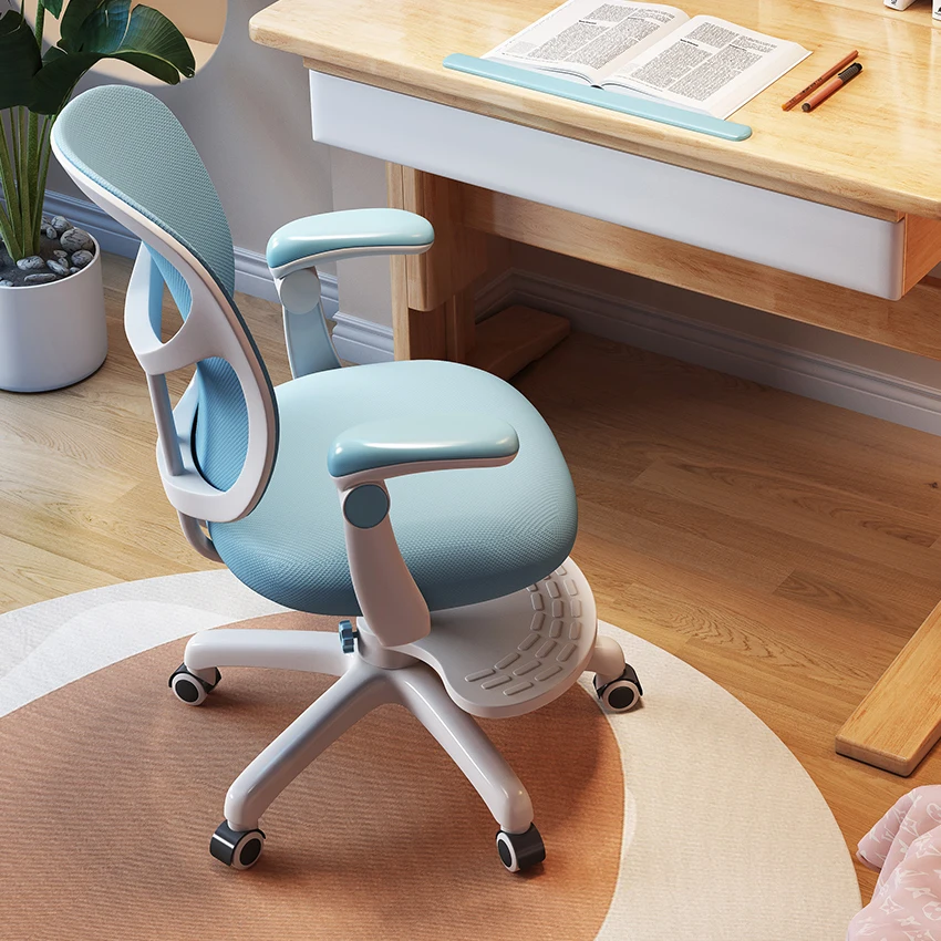 Modern design adjustable children's desks and for primary school to use at home - the correct sitting position for homework