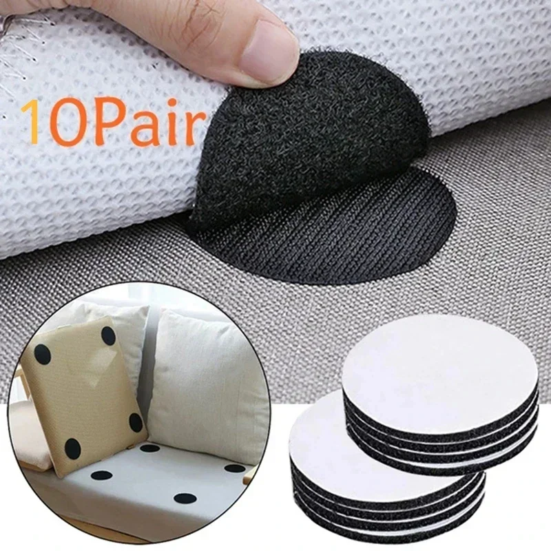 10/5 Pairs of Strong Anti-curling Carpet Tape Non-slip Stickers Carpet Gripper Self-adhesive Double-sided Stickers