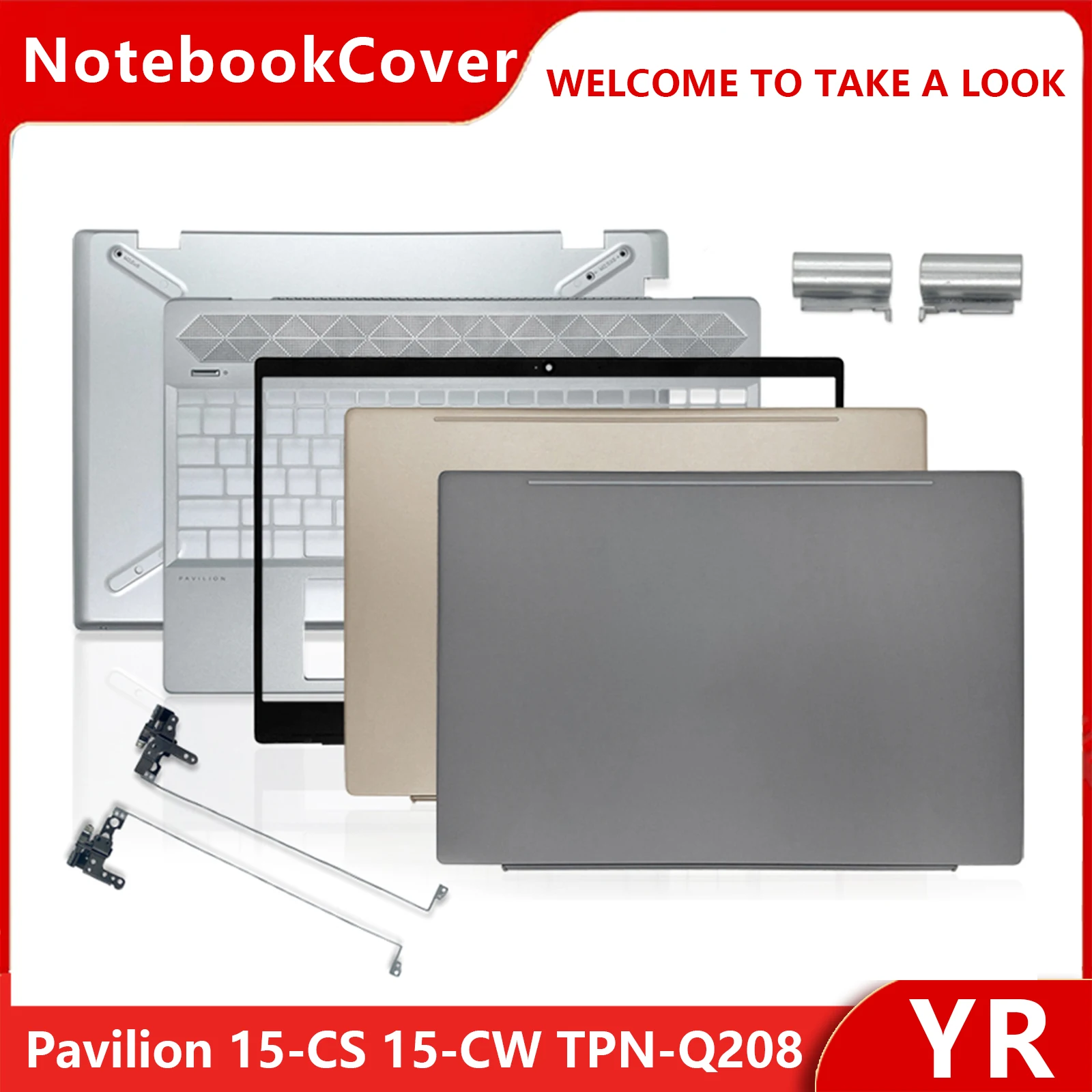 

NEW For HP Pavilion 15-CS 15-CW TPN-Q208 Q210 Laptop LCD Back Cover/Front Bezel/Palmrest/Bottom Case/Hinge/keyboard