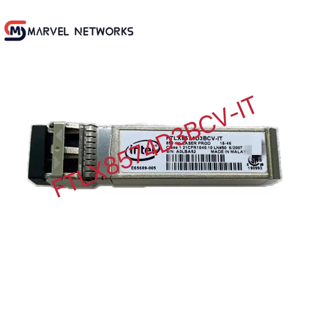 

100% Original FTLX8574D3BCV-IT OXYD50 1G/10G Dual-Rate 10GBase-SR/1000Base-SX 850nm MMF SFP+ Transceiver AFBR-709DMZ-IN2