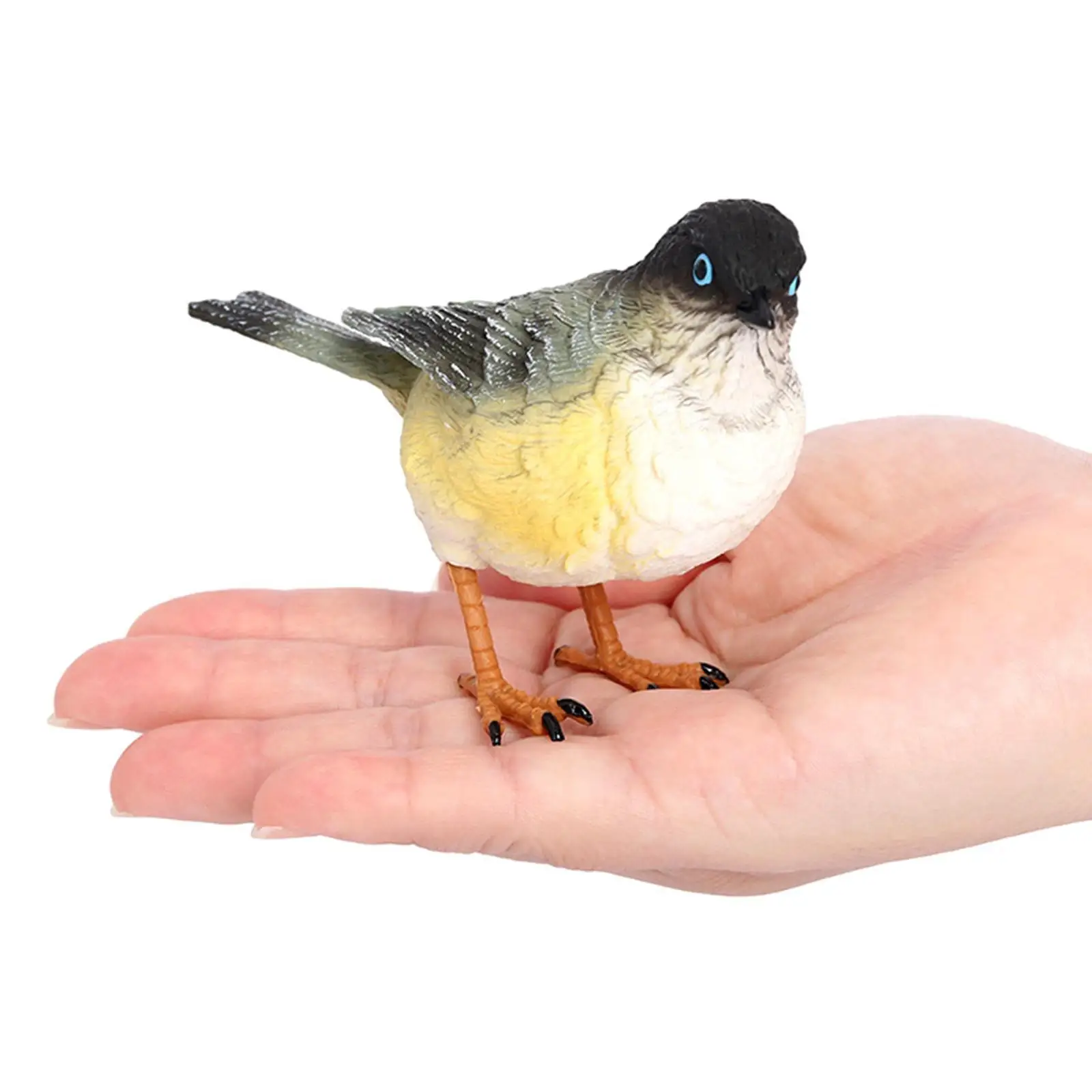 Miniature Birds Decor Handpainted for Children Simulation Bird Figurines for Wedding Festival Tabletop Home Decor Bookshelf