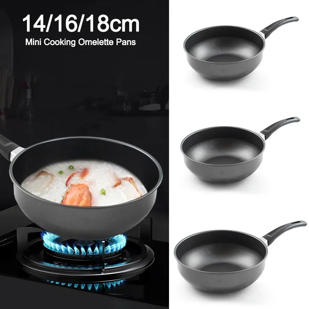 Frying Pan Mini Cooking Omelette Pans Non-stick Iron Pancake Egg Fryer With Long Handle Kitchen Gadgets