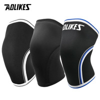 AOLIKES Gym Knee Sleeves For Men & Women (Pair) | 7mm Thick Neoprene Compression Knee Sleeves | For Squats, Weightlifting