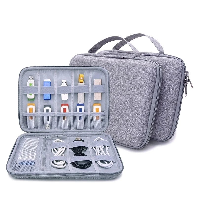 GUANHE-Sacoche de voyage pour câble électronique, étui pour clé USB, carte mémoire, disque dur