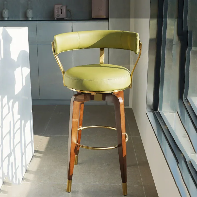 Tabouret de Bar de Luxe en Cuir et Métal, Chaise de Gamer Moderne, Chaise Nordique, Restaurant, Banques, Maison, Vintage, Piste Extérieure, Fauteuil, Meubles