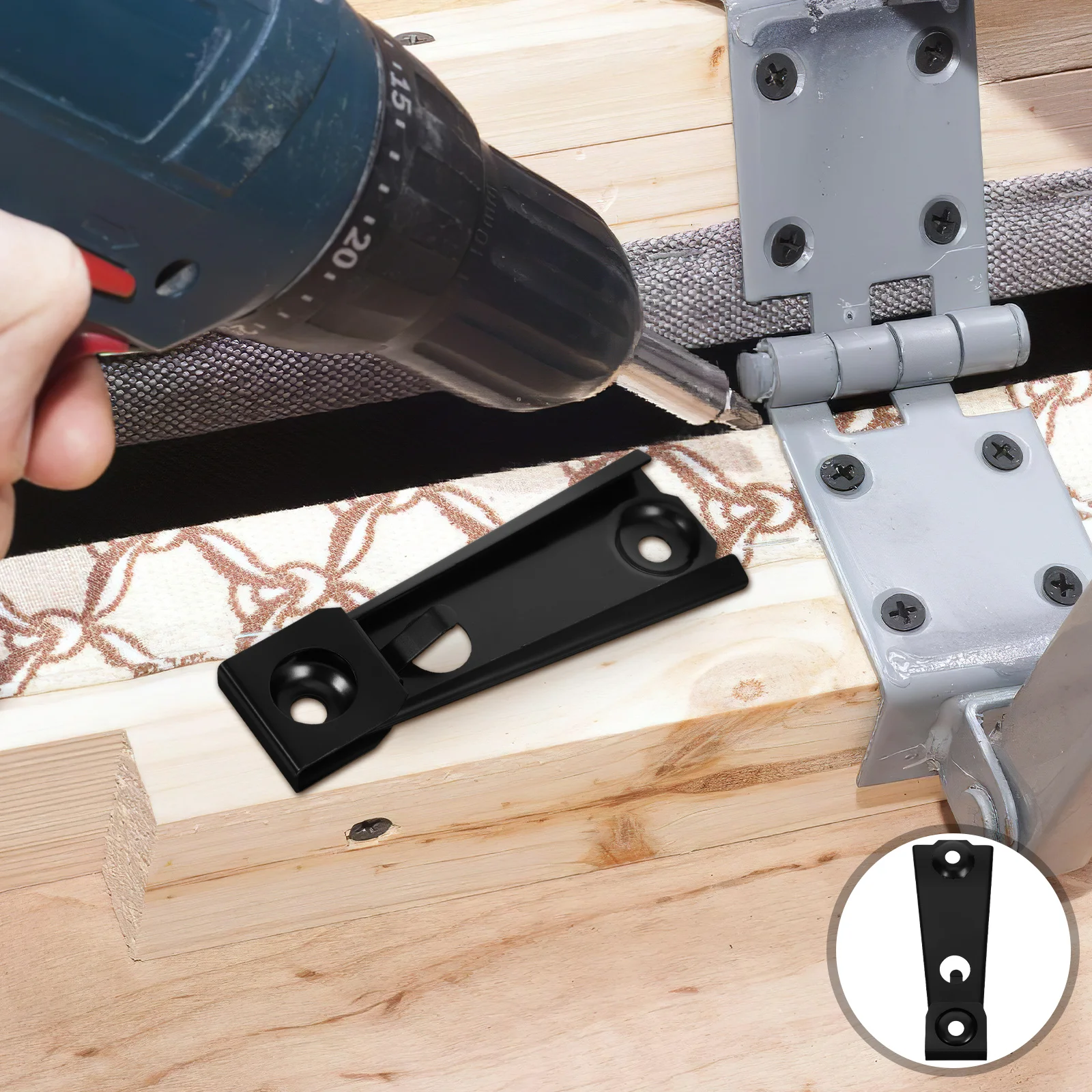 

4Pcs Sofa Connectors Metal Furniture Fixing Tool Concealed Installation Method Wearresistant Surface Treatment