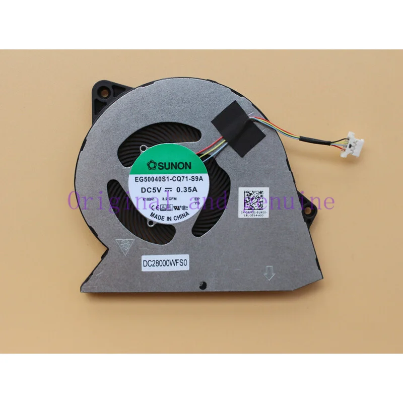 WYORESY Neuer CPU-Lüfter DC5 V 0,35 A für Dell Vostro 3510 Inspiron 3511 3515 RFF51