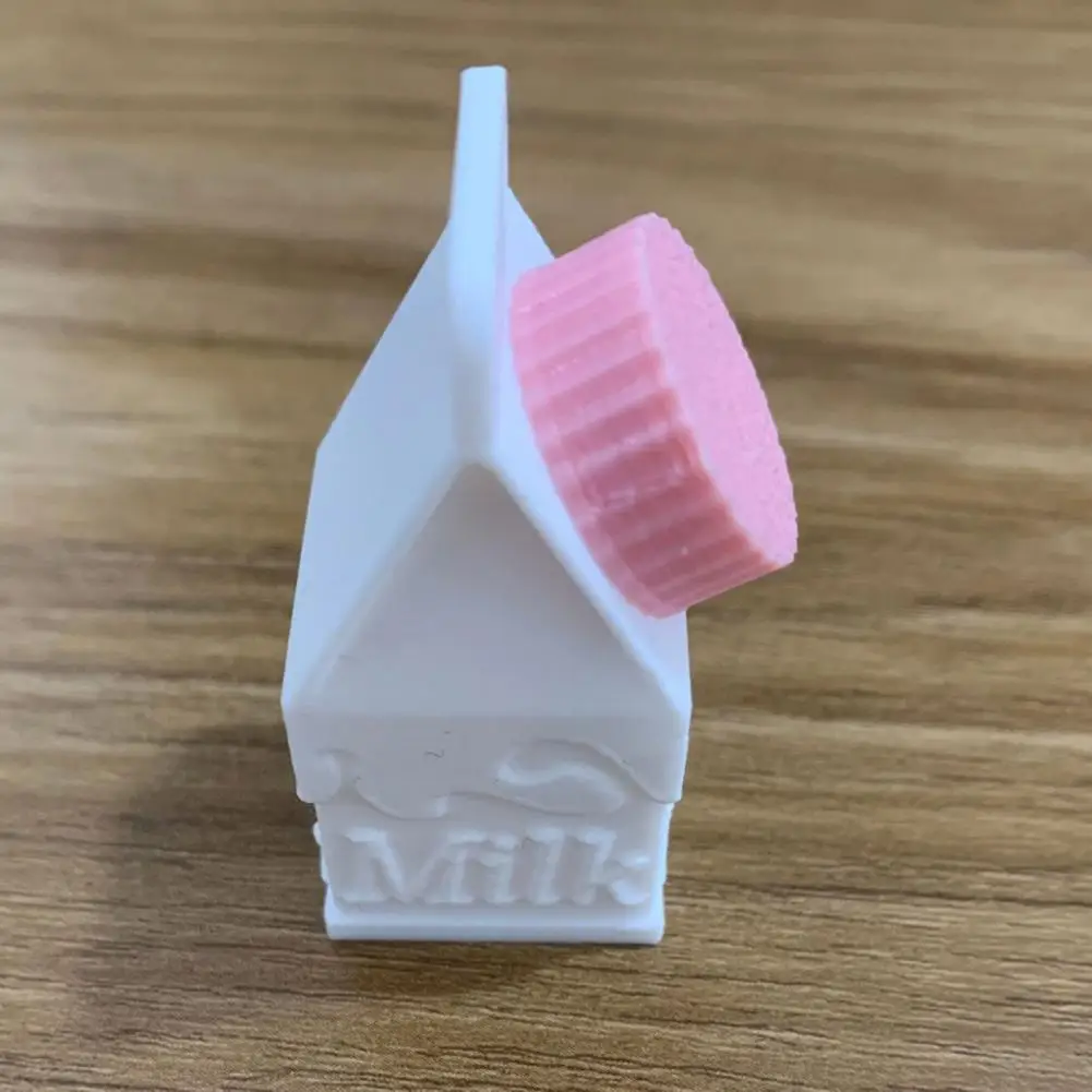 Humorous Medical Needs Keychain Mini Milk Carton Keychain Pendant for Pills Storage Portable Container for Backpack Handbag Cute