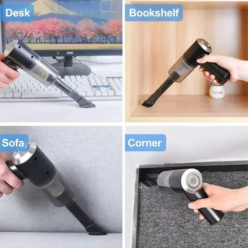 3 in 1 Car Vacuum Cleaner Wireless Super High Powerful Wet Dry Dual Use Small Household Pump Handheld Car Vacuum Cleaner