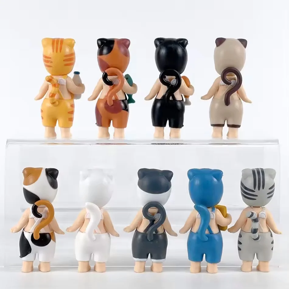 Miauw Miauw Dagelijkse Serie Kat Blind Box Trendy Speelpop Desktop Cartoon Creatief Ornament Handgemaakte Mysterieuze Box Girl Gift