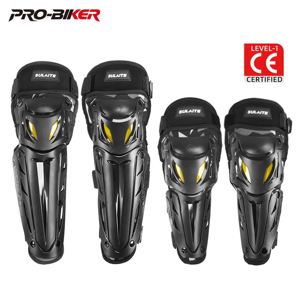 

4pcs Motorcycle Knee Pads+Elow Protector Wear-resistant Motocross Knee Pads Anti-fall Motorcycle Protection Equipment