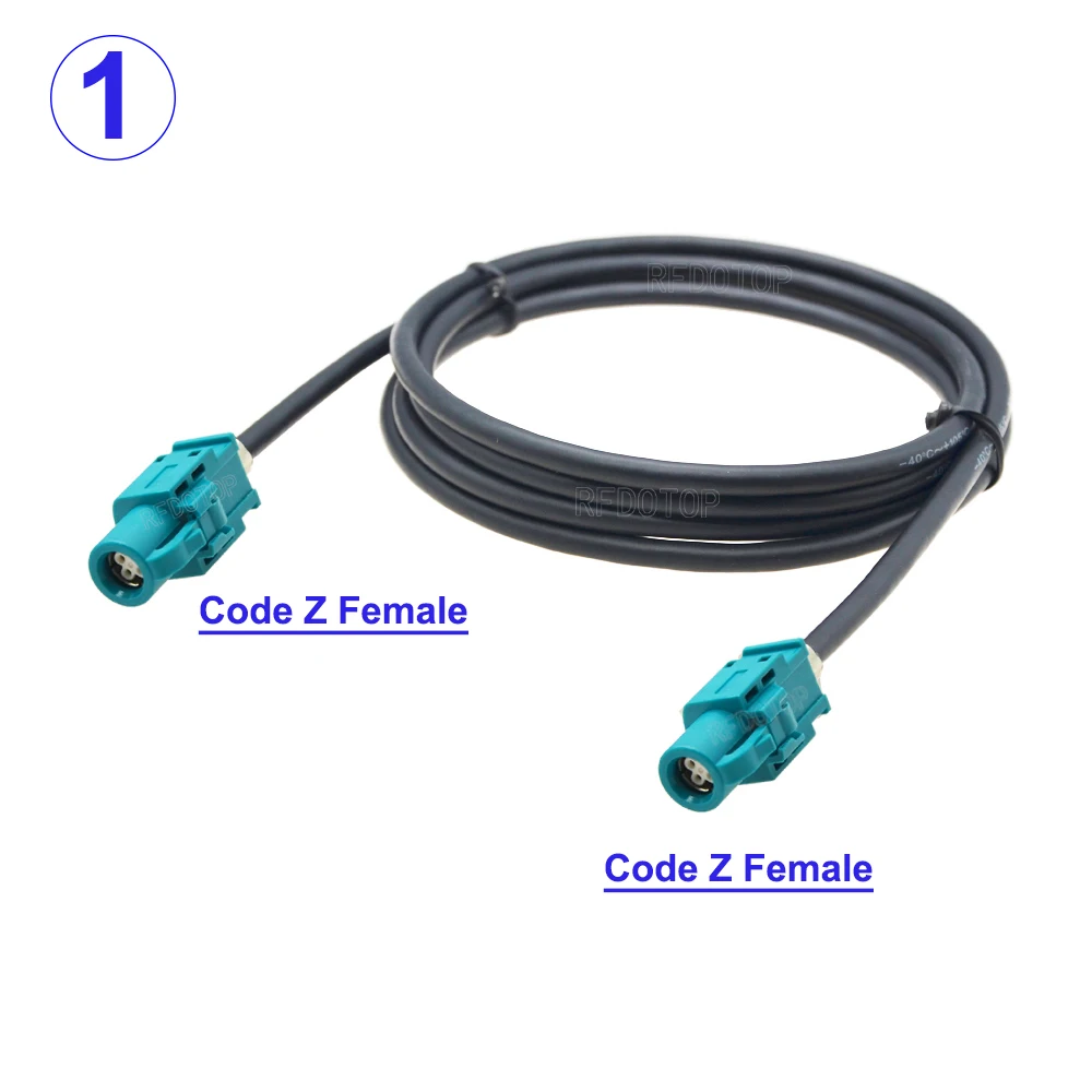 Universal Z HSD LVDS Code Z Male Plug to Z Female Jack 4-Pin Connector 4-Core Cable Vehicle Signal Transmission Shielded Cale