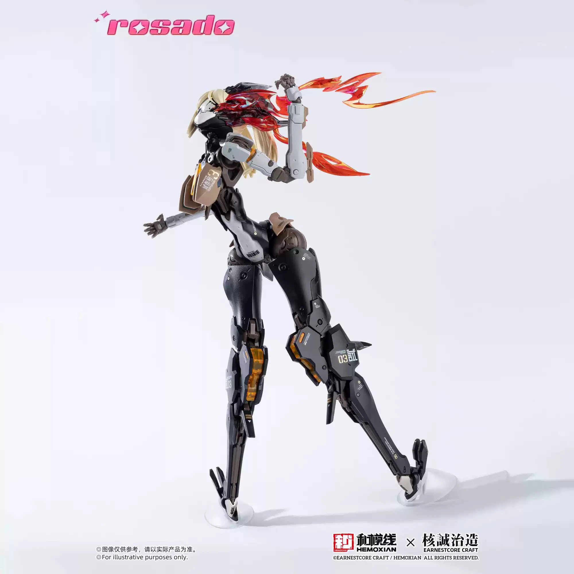 HEMOXIAN x EARNESTCORE CRAFT Rosado Plan Series Starflower-Lily Model do Składania Mecha Figurka Zabawka dla Chłopców Prezent Kolekcjonerski