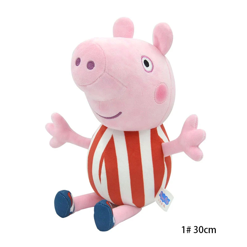 30 CM Peppa Pig Plüsch Puppe Schwein Vater Mutter Modell kinder Spielzeug Cartoon Nette Anime Figur George Kinder Weihnachten geschenke – Detail 22