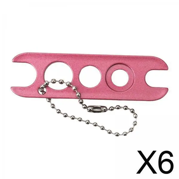 Lash Adhesive Remover Keychain Plug Opener Stainless Steel Multi Size Cap Tool for Eyelash Glue and Essential Oils