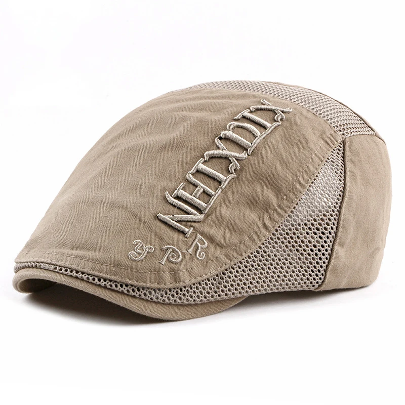 HT953 Berets Cotton Flat Advance Driver Flat Cap Men Casual Sun Hats Korea Style Spring Summer Women Men Beret Hats