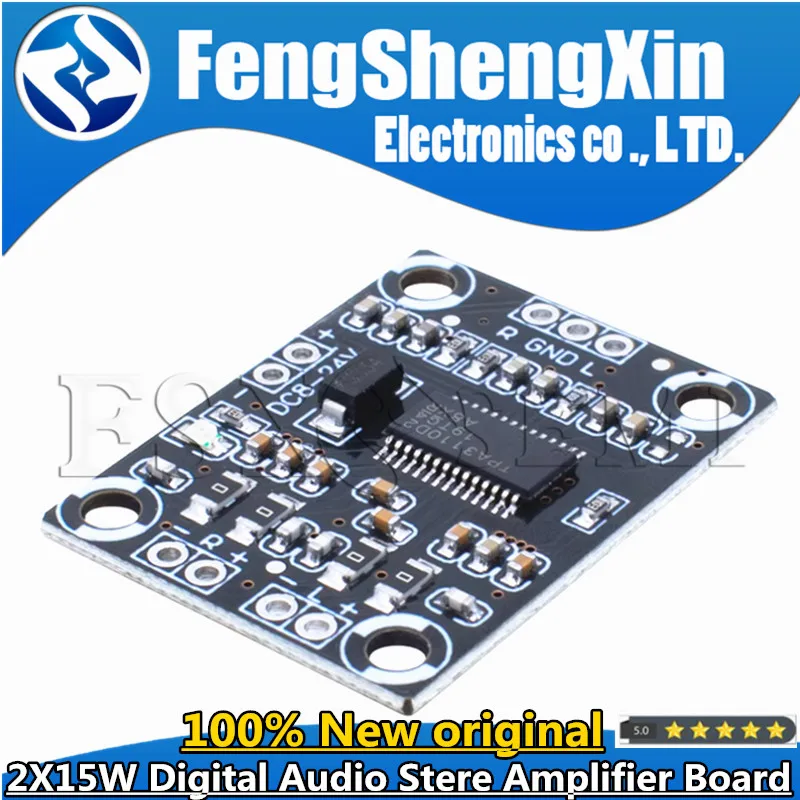 TPA3110 2X15W Digital Audio Stere Amplifier Board Module Mini Binaural AMP Controller 100dB DC 8-18V