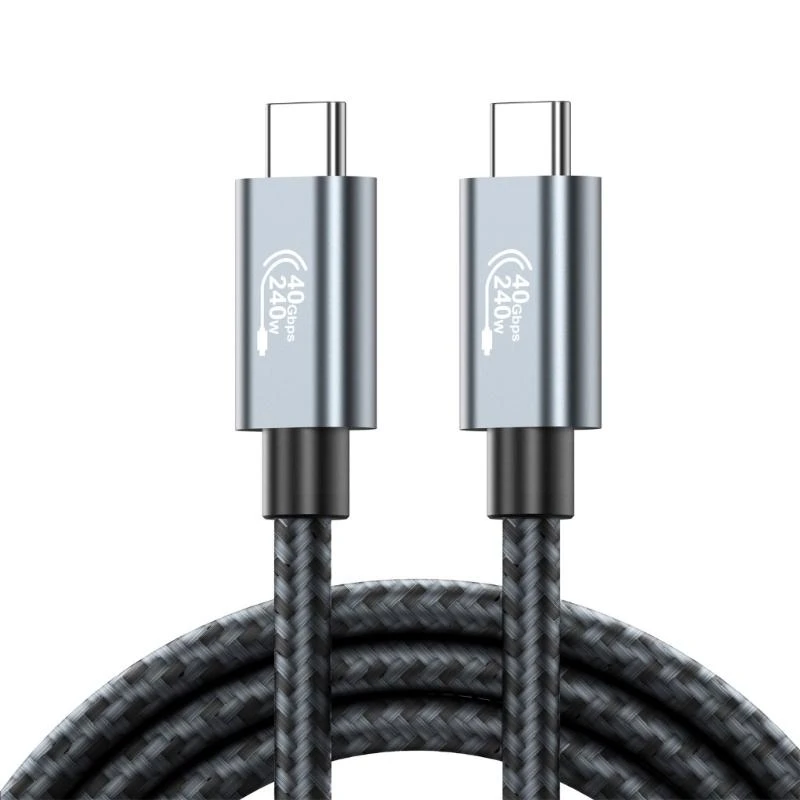 40Gbps USB4 TypeC UsbC Fast Charging Cable 240W 8K60hz Resolution Rapid Charging