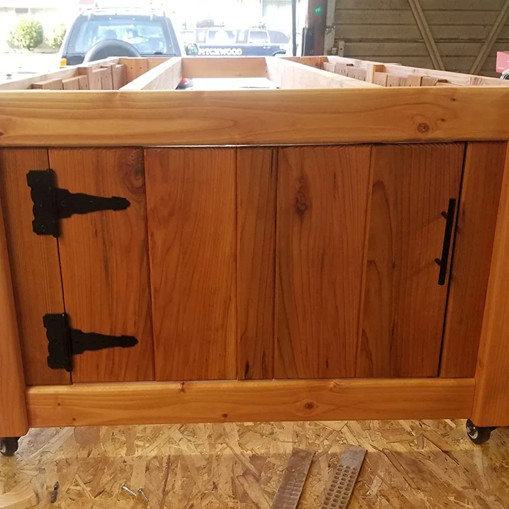 

2PCS Classic Black Strap Hinges Shed Door Hinges Heavy Duty Barn Gate T-Strap Hinges