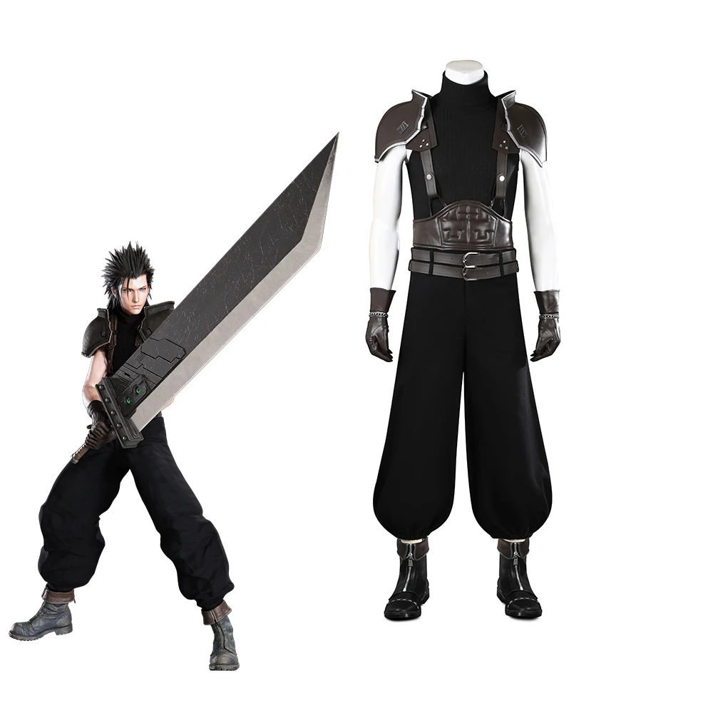 

Zack Fair Cosplay Game FF7 Costume Adult Men Fantasia Battle Uniform Suit Halloween Carnival Party Disguise Warrior Outfit