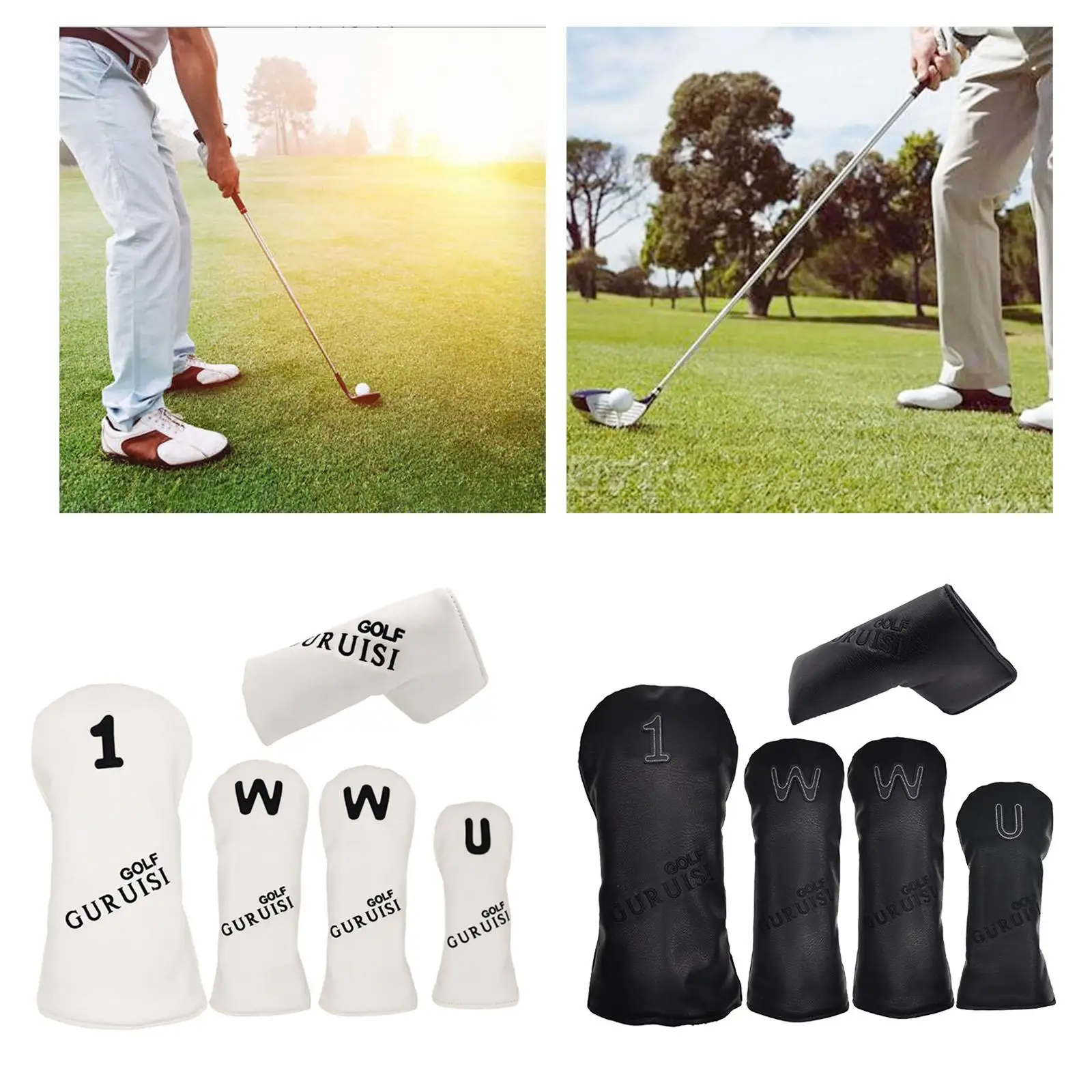 กันน้ํากอล์ฟหัวไม้ 1 3/5 UT พัตเตอร์แขน Fairway Headcover