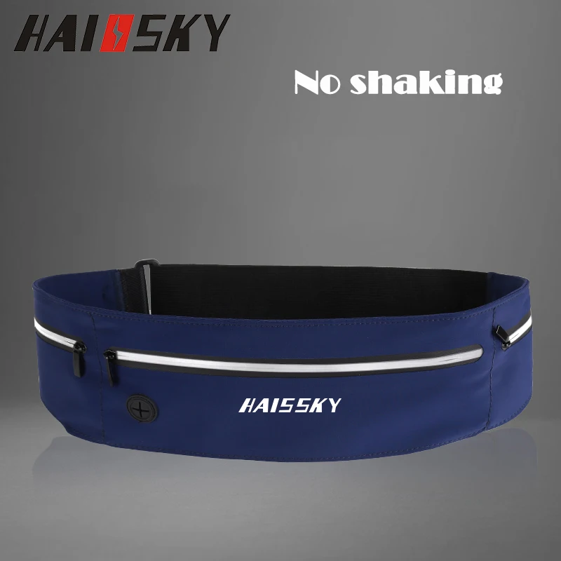 Haissky Running Waist Belt Sport Bags For Women Men Fanny Jogging Waist Pack For IPhone 16 15 14 13 Pro Max Fitness Accessories