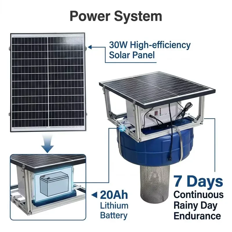 4G Beidou GPS Positioning Water Quality Monitoring Buoy Solar Floating Station for Ocean Lake Aquaculture