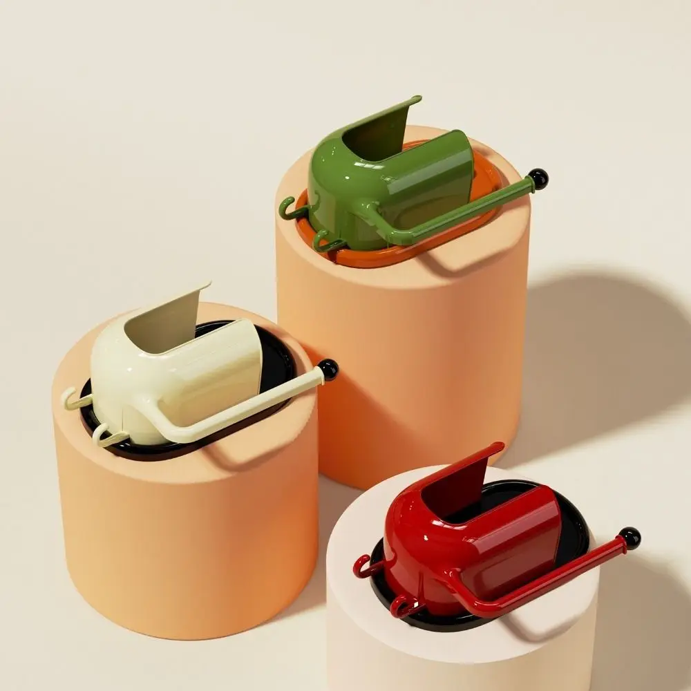 

Multi-Purpose Paper Towel Holder Plastic Material Space Saver Tissue Storage Rack No-Drill Hanging 2 in1 Design