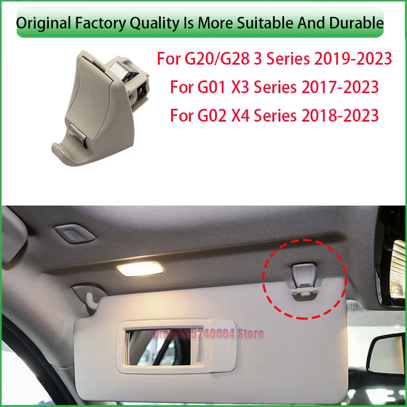 For BMW 3 Series X3 X4 Front Sun Visor Retainer Clip Replacement Fits G20 G01 G02 Platform 320 323 325 51167445683