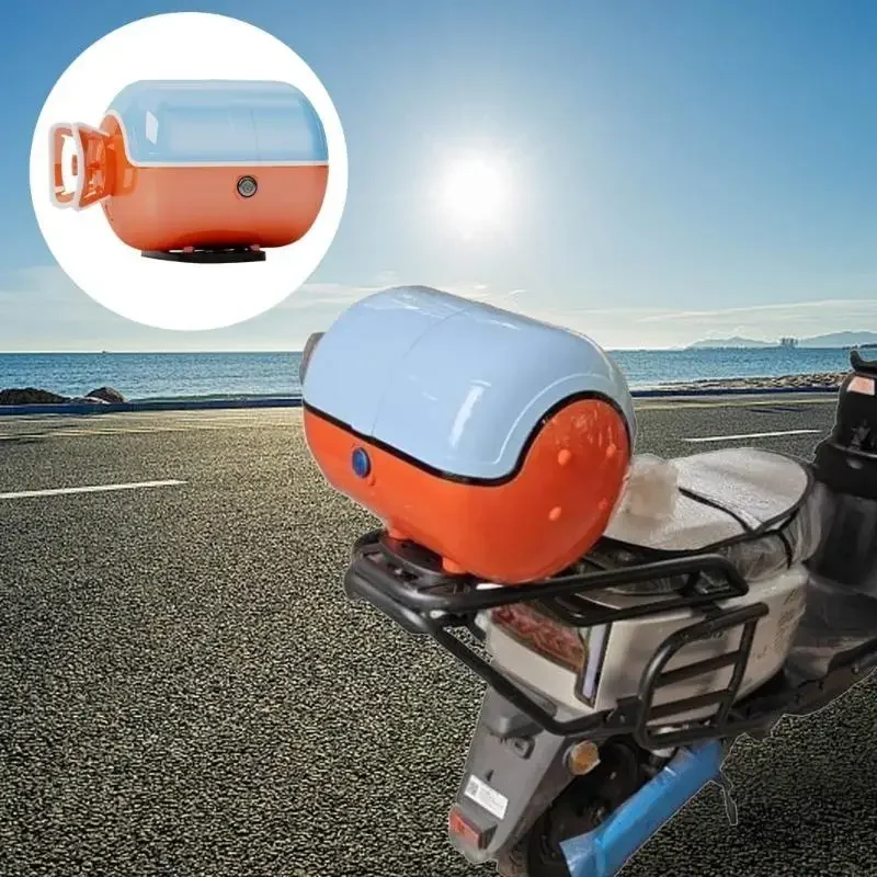 

Large Capacity Motorcycle Accessories Themed Storage Case Large Space ABS Material Lockable Design Weatherproof