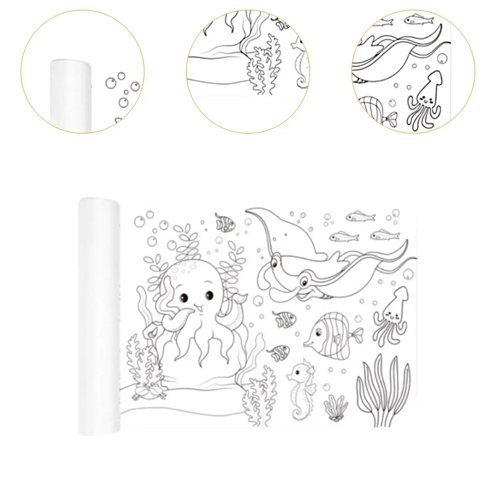 Drawing Roll for Kids, Brinquedos educativos, Livro de colorir, Papel para meninos e meninas