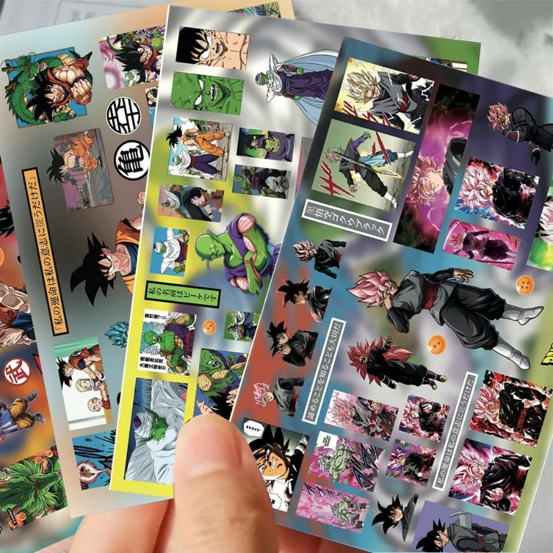 New Dragon Ball Son Goku Kakarotte 8pcs Sticker High Color Value Anime Secondary Printed Phone Case Desktop Waterproof Sticker view 5